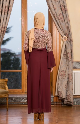 Abendkleid mit Jacke  3288-02 Weinrot 3288-02
