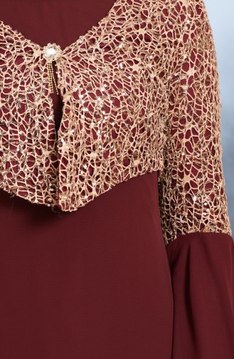 Abendkleid mit Jacke  3288-02 Weinrot 3288-02