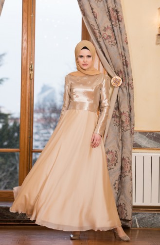 فساتين سهرة بتصميم اسلامي ذهبي 3016-01