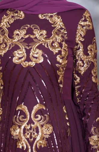 فستان بتصمم مزين بتفاصيل من الترتر  52681-03