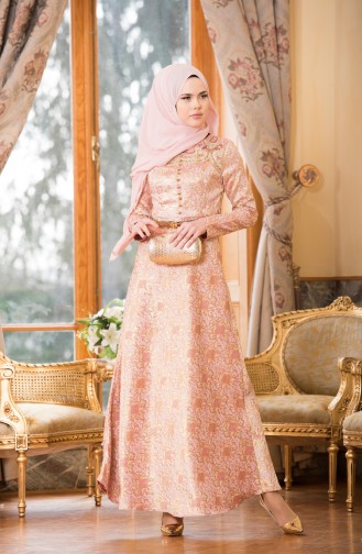 Habillé Hijab Rose 7974-03