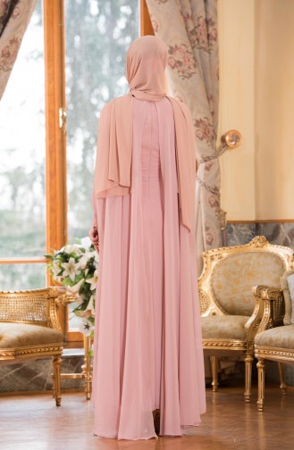 Hijab Abendkleid  52676-05 Puder 52676-05