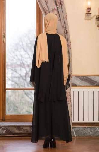 Habillé Hijab Noir 52668-02