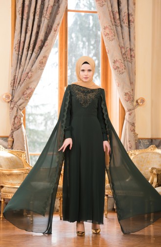 Hijab Abendkleid 52676-03 Grün 52676-03