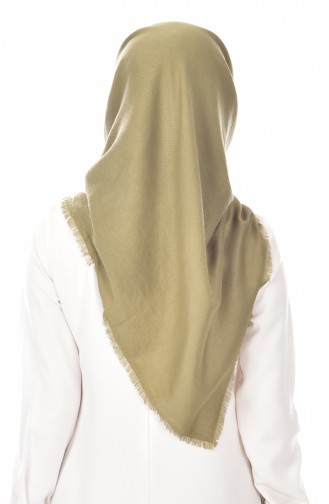 Pamuklu Eşarp 95092-02 Açık Haki Yeşil