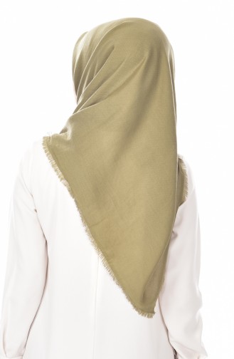 Pamuklu Eşarp 95092-02 Açık Haki Yeşil