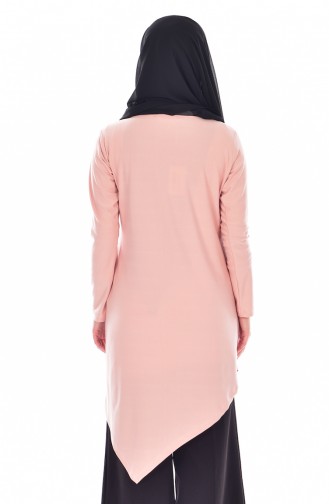 Asimetrik Tunik TU00029-13 Pudra