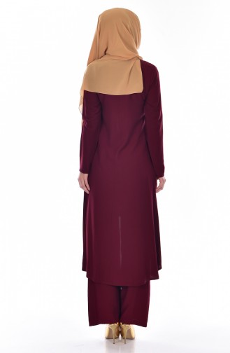 Tunik Pantolon İkili Takım 9005-09 Bordo 9005-09