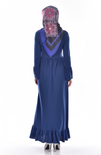 Indigo Hijab Dress 1656-07