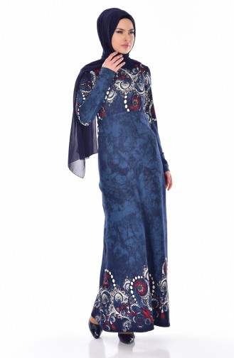 Hijab Kleid  5165-03 Dunkelblau 5165-03
