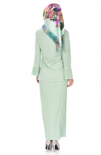 Blouse Skirt Binary Set 3704-01 Mint Green 3704-01
