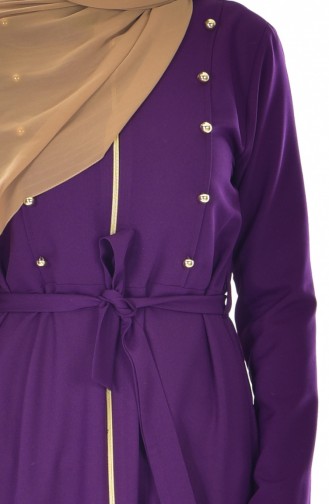 Purple Abaya 2121-07