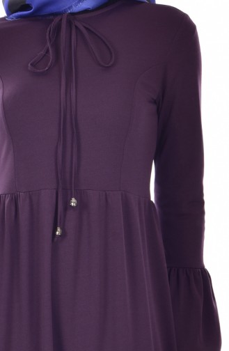 Purple Hijab Dress 1656-08