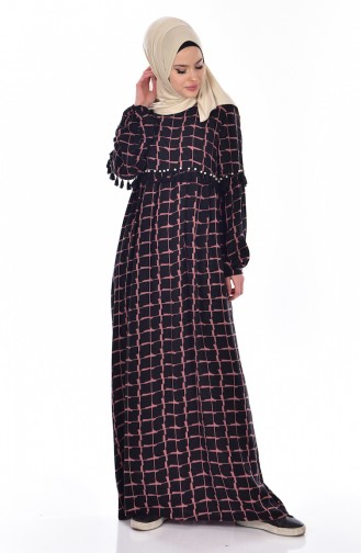 Black Hijab Dress 0056-02