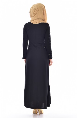 Black Hijab Dress 5504-02