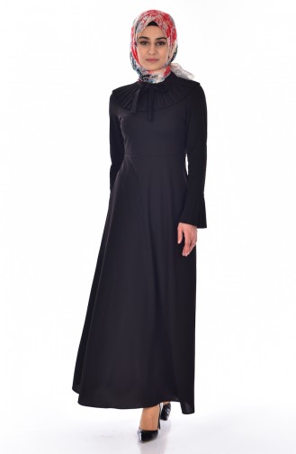 Black Hijab Dress 0505-04