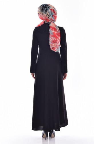 Black Hijab Dress 0505-04