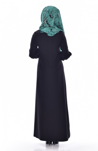 Black Hijab Dress 0145-02