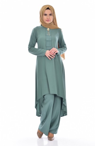 Tunic Trousers Double Suit 9005-06 Almond Green 9005-06
