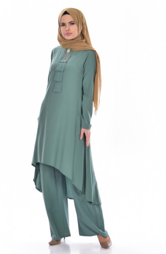 Tunik Pantolon İkili Takım 9005-06 Çağla Yeşili 9005-06