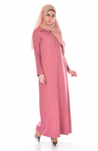 Dusty Rose Hijab Dress 4222-05