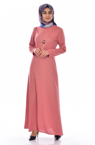 Dusty Rose Hijab Dress 8104-05