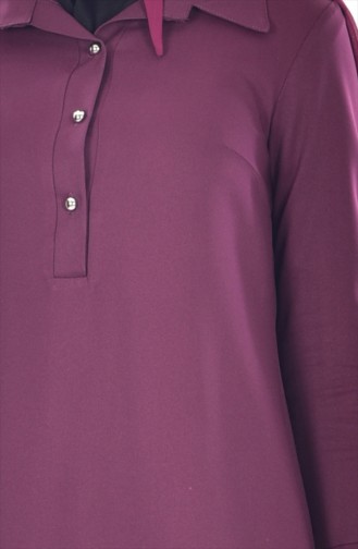 Purple Hijab Dress 4222-06