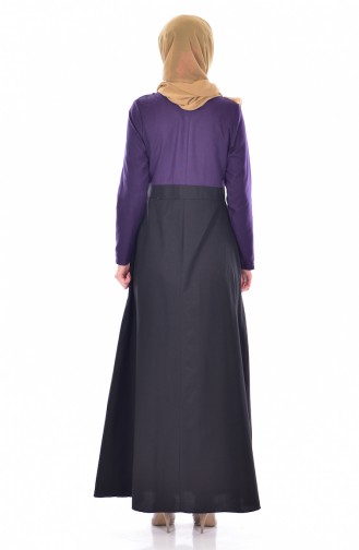 Purple Hijab Dress 2265-08