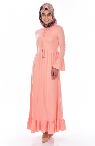 Powder Hijab Dress 1656-04