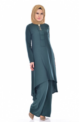 Tunic Trousers Double Suit 9005-04 Emerald Green 9005-04
