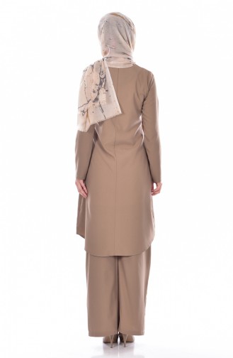 Tunika mit Hose 2er Set 9013-08 Beige 9013-08