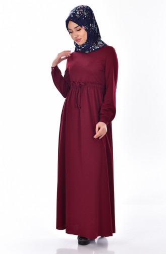Hijab Kleid 8017-08 Weinrot 8017-08