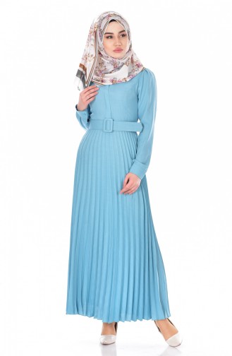 Green Almond Hijab Dress 0502-05