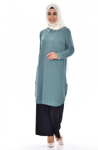 Embroidered Tunic 7671-05 Green 7671-05