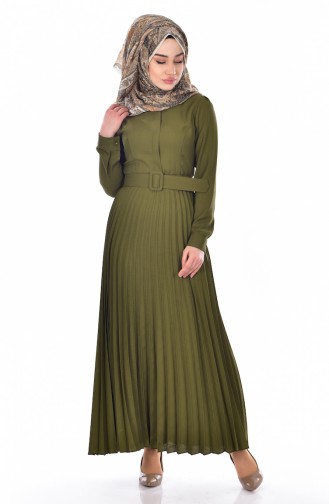 Khaki Hijab Dress 0502-01