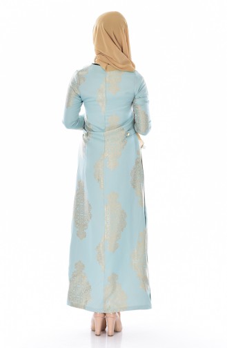 Minzengrün Hijab Kleider 5505-01