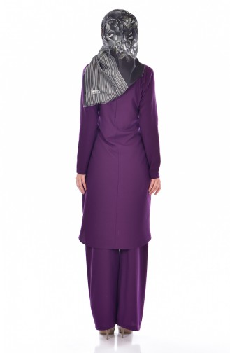 Tunik Pantolon İkili Takım 9013-03 Mor