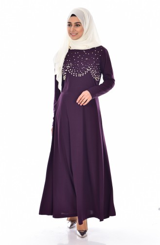 Purple Hijab Dress 7662-01