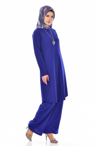 Tunik Pantolon İkili Takım 9013-10 Saks