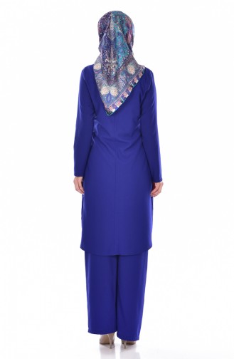 Tunik Pantolon İkili Takım 9013-10 Saks