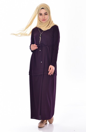 Robe Hijab Pourpre 1081-04