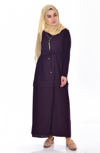Robe Hijab Pourpre 1081-04