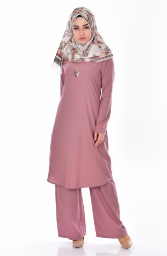 Tunik Pantolon İkili Takım 9013-09 Pembe