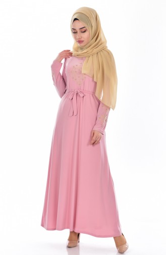 Powder Hijab Dress 5115-01