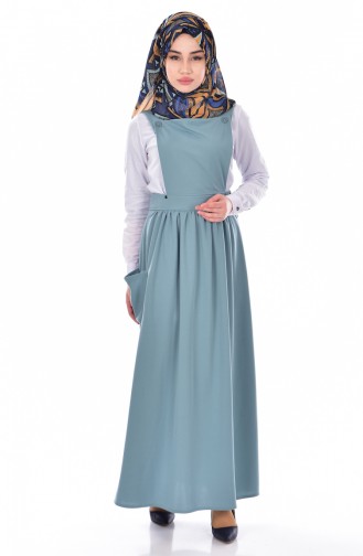 Sea Green Hijab Dress 1640-05