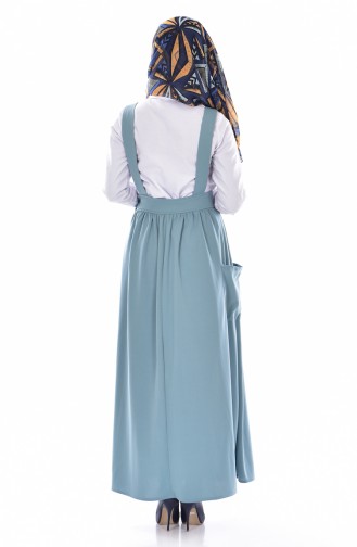 Sea Green Hijab Dress 1640-05