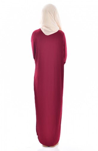 Yarasa Kol Elbise 1015-01 Bordo