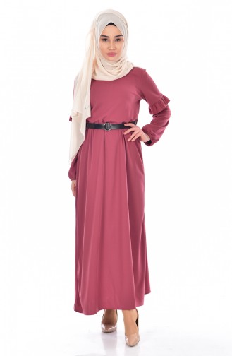 Dusty Rose Hijab Dress 5098-05