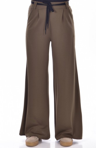 Pantalon Large avec Poches 1314-01 Khaki 1314-01