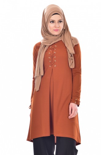 Tunique Asymétrique 3705-02 Tabac 3705-02